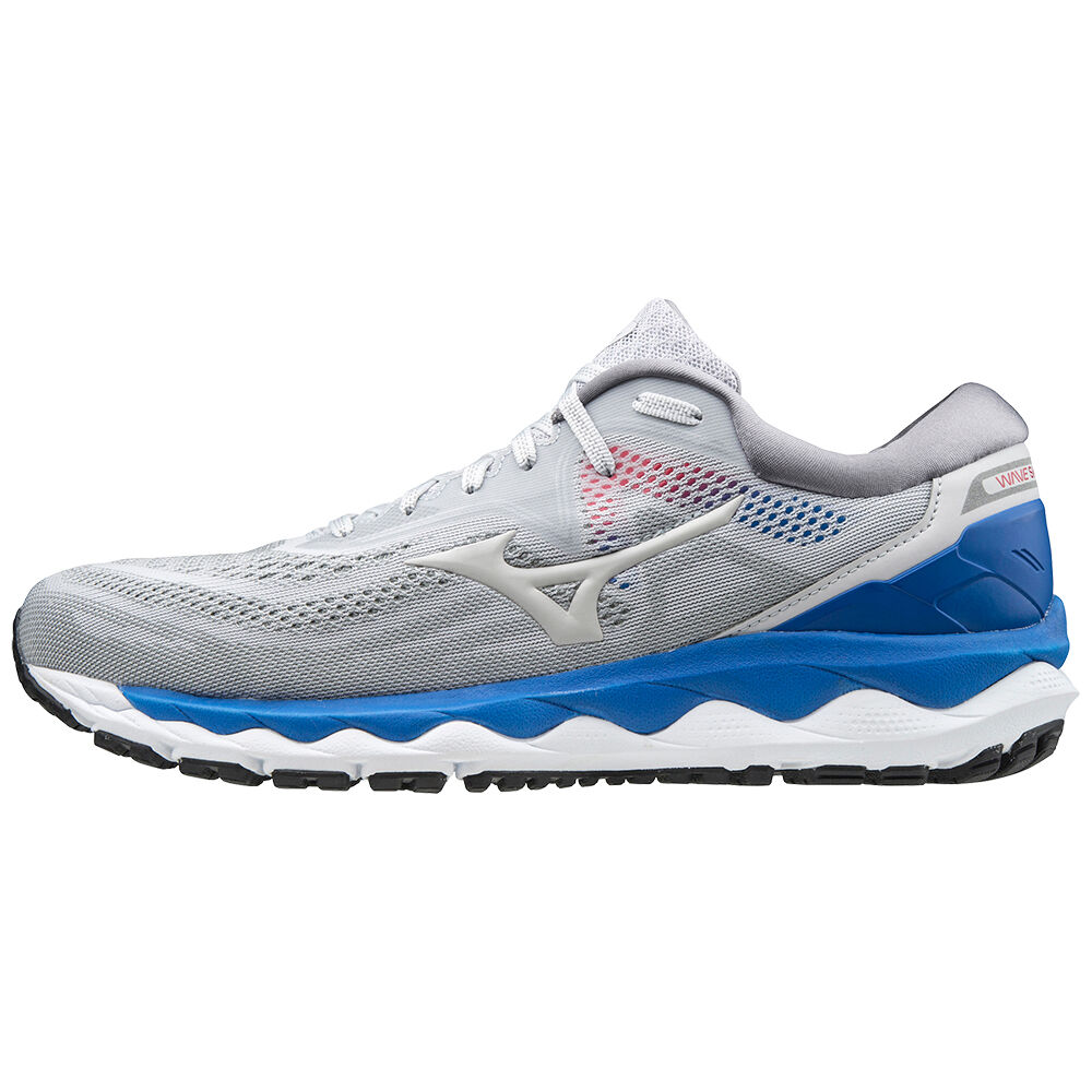 Mizuno Men's Wave Sky 4 Running Shoes Grey/Blue (J1GC200246-GBF)